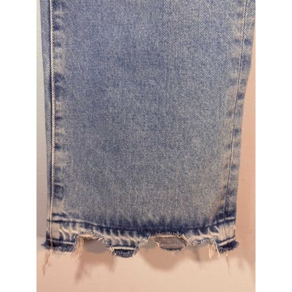 AG Adriano Goldschmied Kinsley High Rise Pop Crop Jeans 28R Lt Wash Distressed - Picture 9 of 16